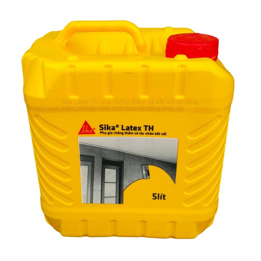 Sika Latex TH can 5 lít - Phụ gia chống thấm và tác nhân kết nối