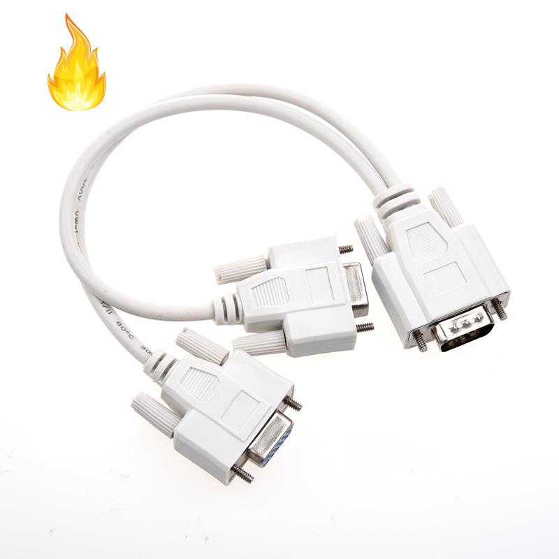Mới 1 Dây Cáp Chia Cổng Pc Sang 2 Cổng Vga Video