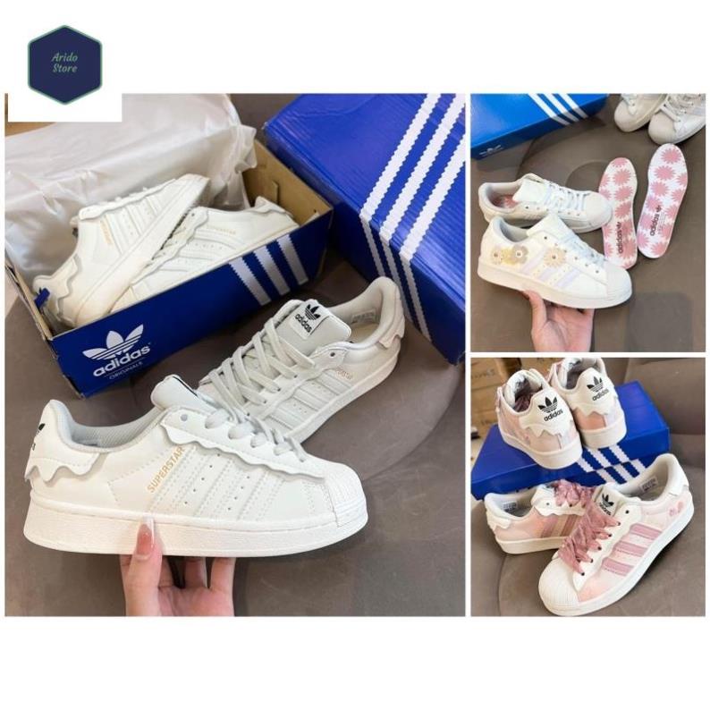 GIÀY SNEAKER SÒ CAO CẤP 2022 FULL BOX ADIDAS SUPER DAS SÒ, SÒ HỒNG NEW, SÒ KEM NEW, SÒ HOA CÚC