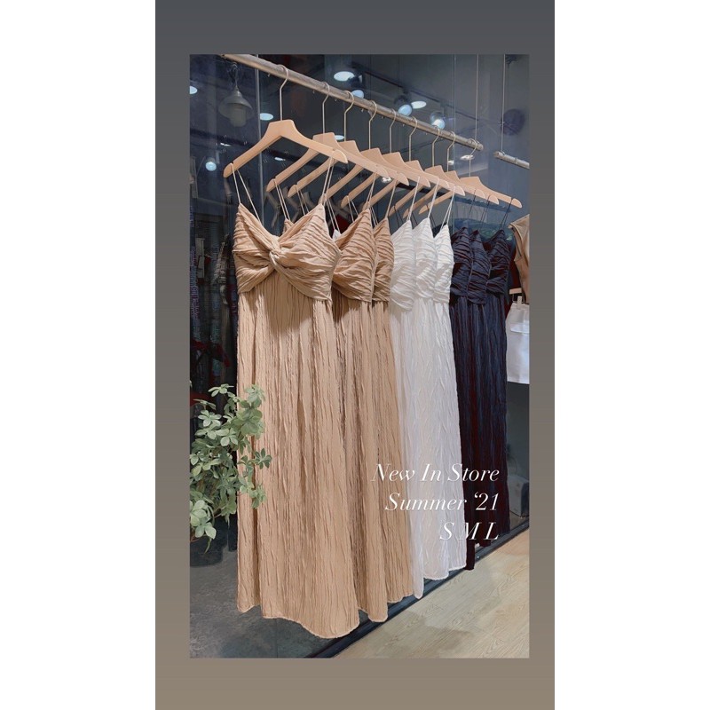 Đầm maxi dây xoắn ngực , Peace House Clothing