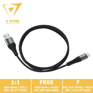 CÁP SẠC NHANH DÂY DÙ MICRO USB 2.4A HOCO X38 - DÀI 1.0M [HOCO ĐÀ NẴNG]