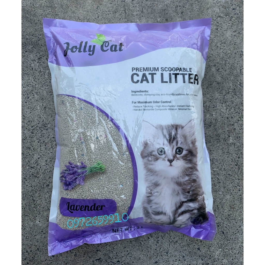 Cát vệ sinh cho mèo Jolly 5lit(3.7kg)