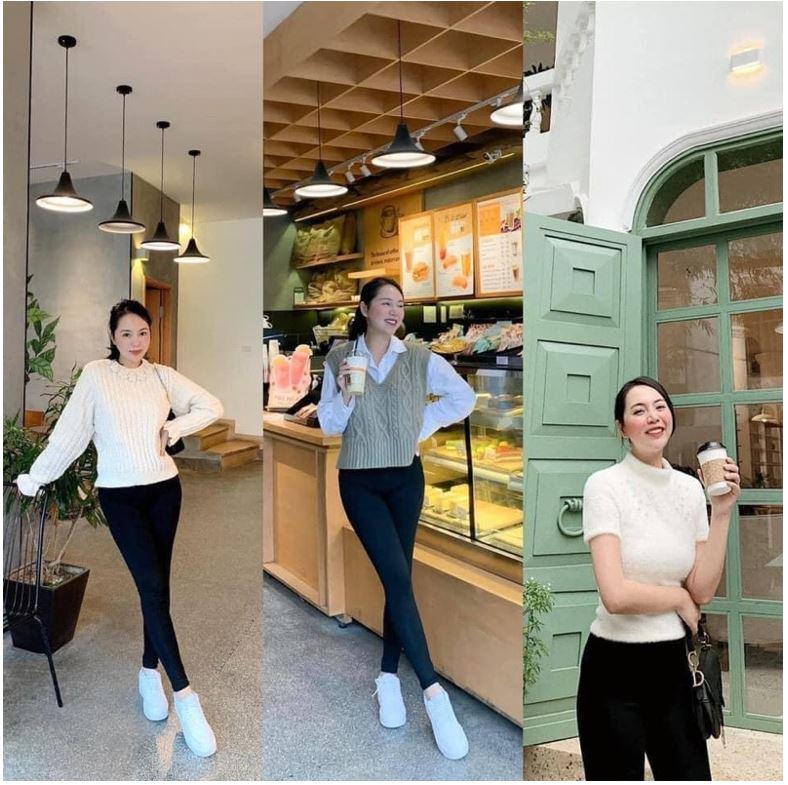 Quần legging nữ dáng dài cạp cao ôm bụng nâng mông co giãn 4 chiều