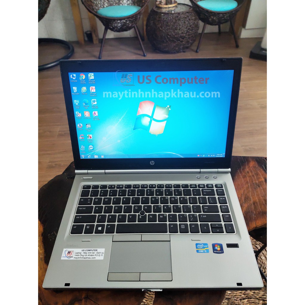 Laptop nhập zin HP Elitebook 8470p: Core i5, màn hình 14 inch