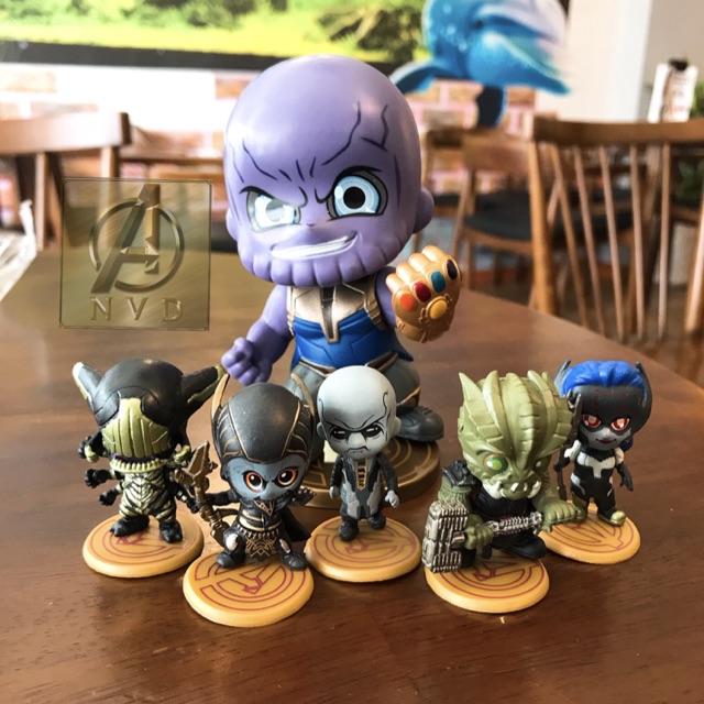 Bộ mô hình Marvel Thanos và đồng bọn cực cute