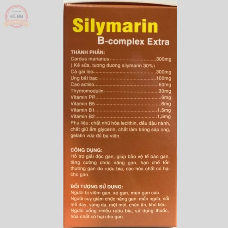 Viên Bổ Gan SILYMARIN B-complex Extra Hộp 100 viên
