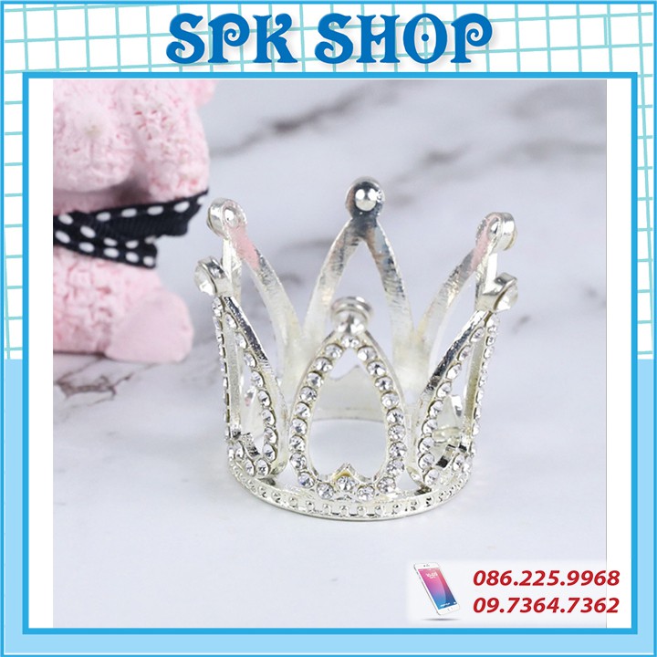 [FREESHIP❤️] Vương miện đính đá size nhỏ trang trí bánh sinh nhật- Trang trí bánh sinh nhât bánh kem - SPK Shop