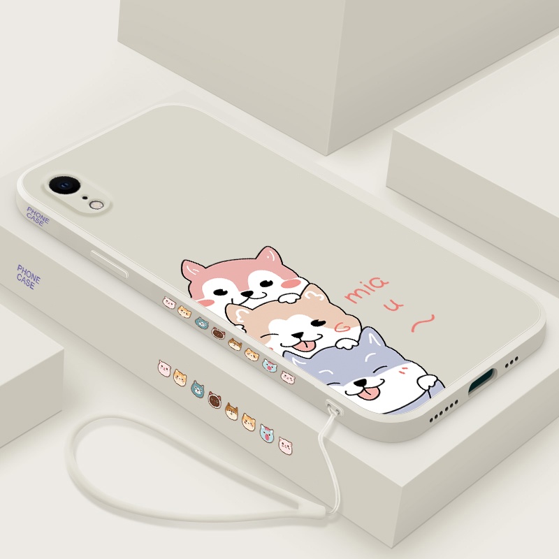Ốp Điện Thoại tpu Mềm Hình Cún corgi Cho iphone 7plus 8plus 6 6s xr 6plus 7 8 se x xs 6s plus xs max