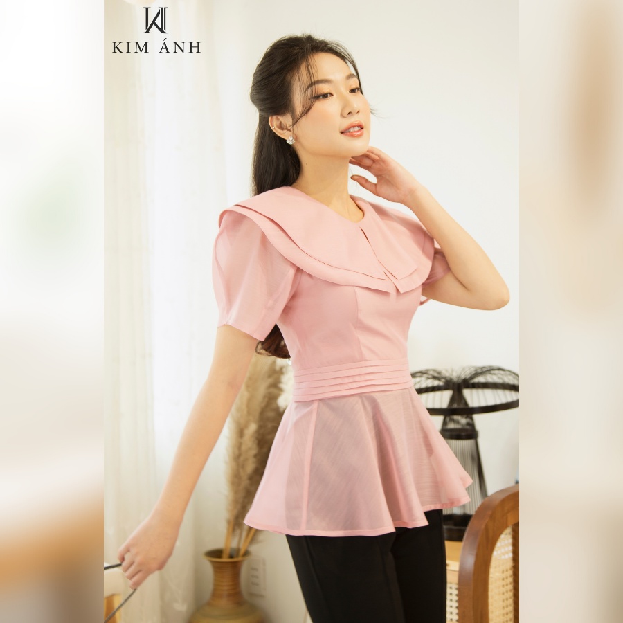 Áo Kiểu Thiết Kế Nữ, Áo Sơ Mi Công Sở Kim Ánh, AKSX29503