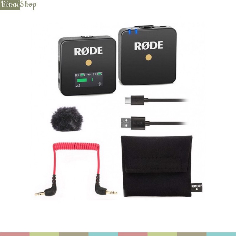 [Mã ELHACE giảm 4% đơn 300K] Rode Wireless GO - Bộ Micro Không Dây Cho Máy Ảnh, Máy Quay, Siêu Nhỏ Gọn, Sóng 2.4G