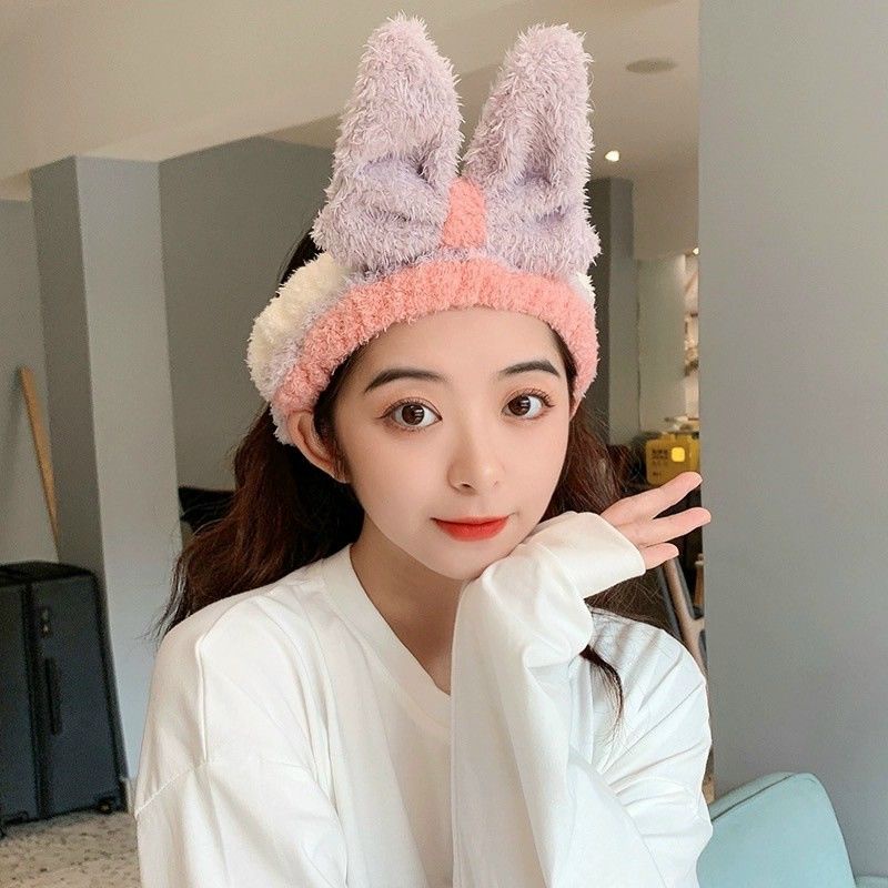 Băng đô nơ to rửa mặt cài tóc skincare vải mềm cute dễ thương đẹp xinh sang chảnh cá tính Hàn Quốc thời trang nữ