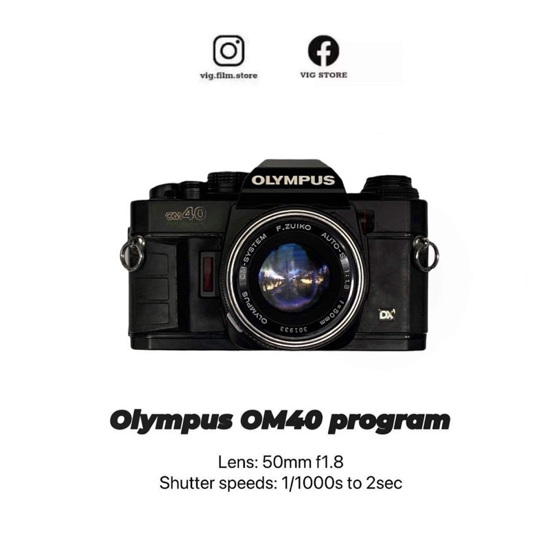 Máy phim Olympus OM40 Program body