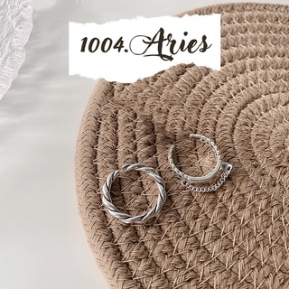 Nhẫn 2 chiếc bạc cá tính phong cách hàn - 1004.ARIES