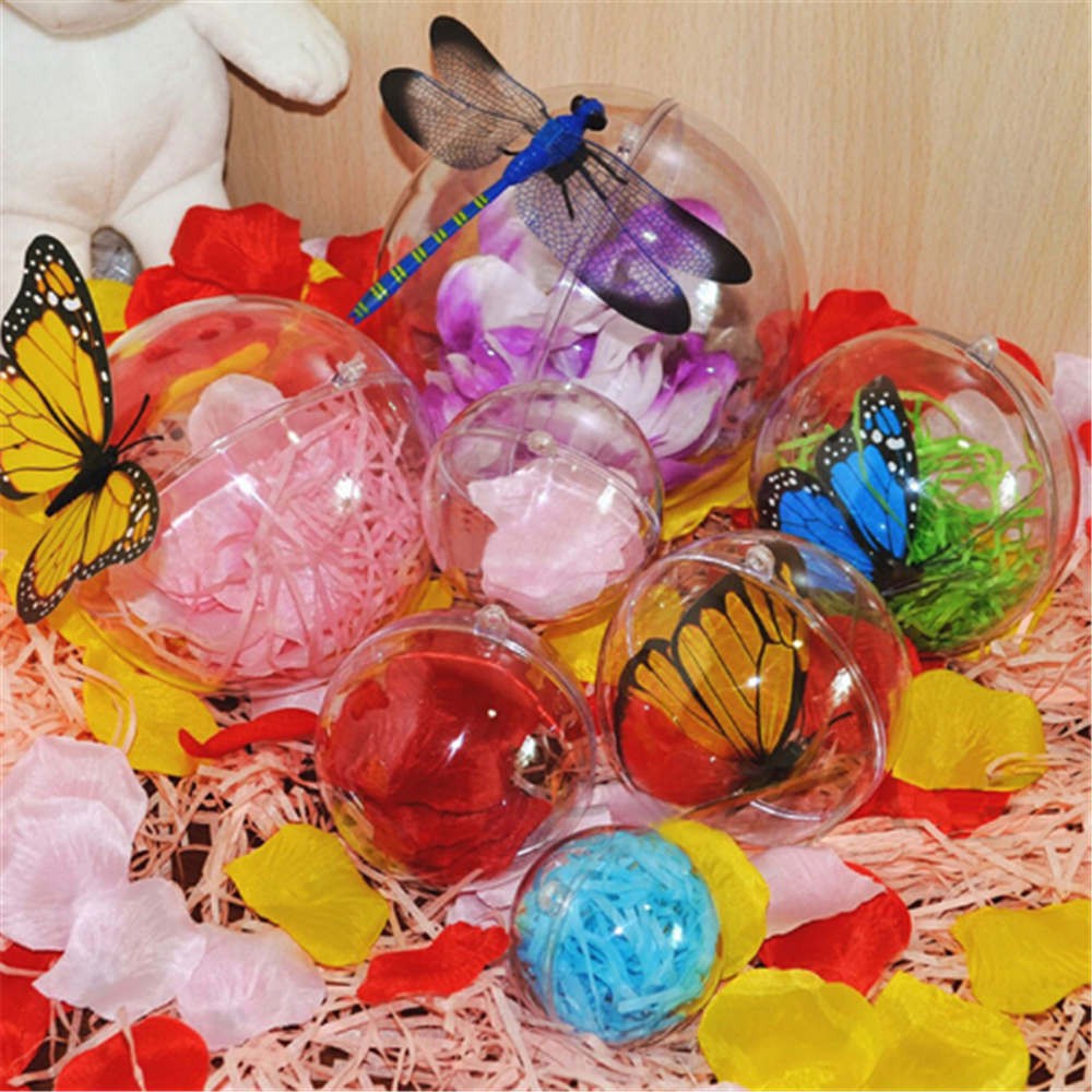 Bóng nhựa tròn trong suốt đựng đồ trang trí đa dụng xinh xắn
