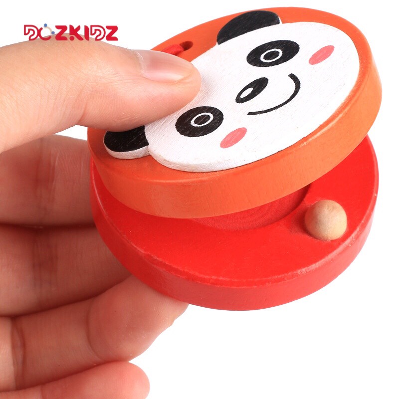 Đồ chơi cho bé, nhạc cụ Castanets ( phách ) ngộ nghĩnh, đồ chơi âm nhạc phát triển trí tuệ cho bé- DOZKIDZ