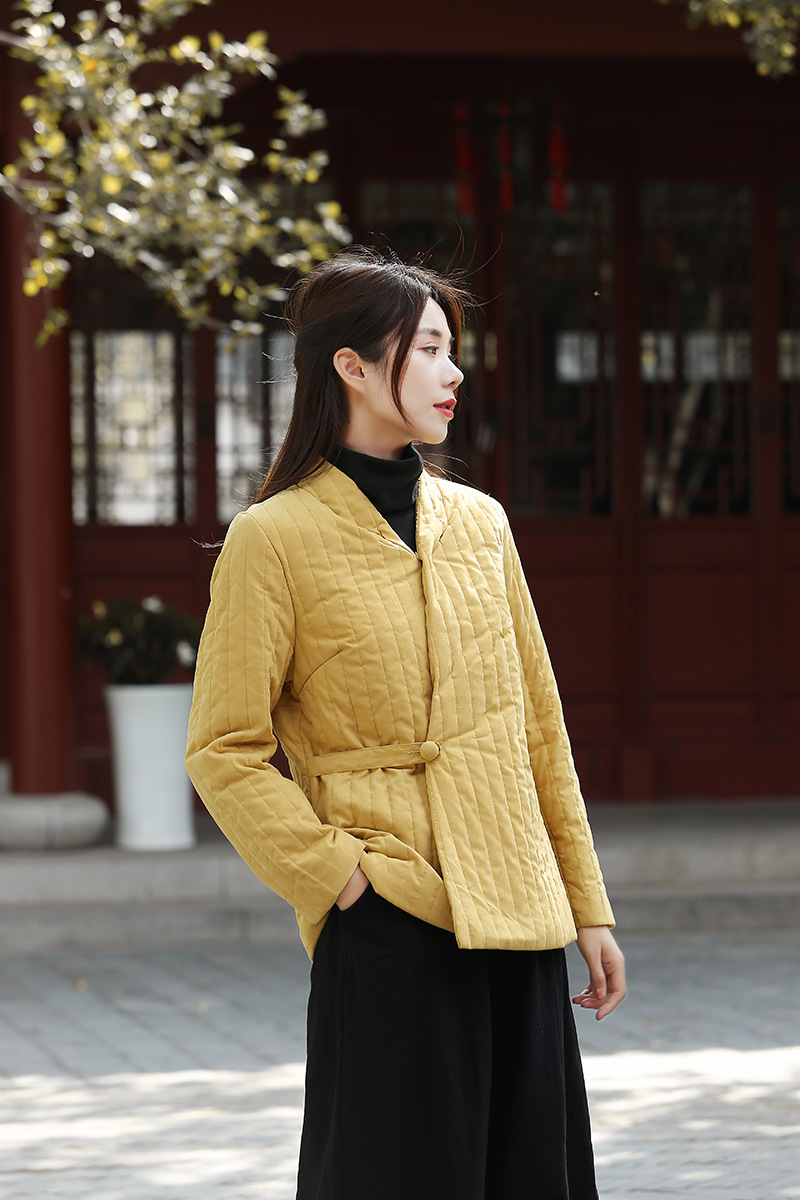 Áo Khoác Cotton Họa Tiết Sọc Dọc 3 Màu Giữ Ấm Mùa Đông | BigBuy360 - bigbuy360.vn
