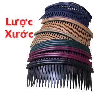 Lược xước cài tóc mái nhiều màu chất liệu nhựa