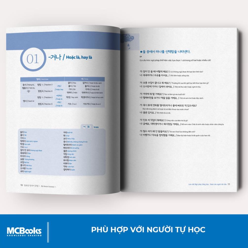 Sách - Làm chủ ngữ pháp tiếng Hàn - dành cho người bắt đầu (My Korean Grammar I) [MCBooks]