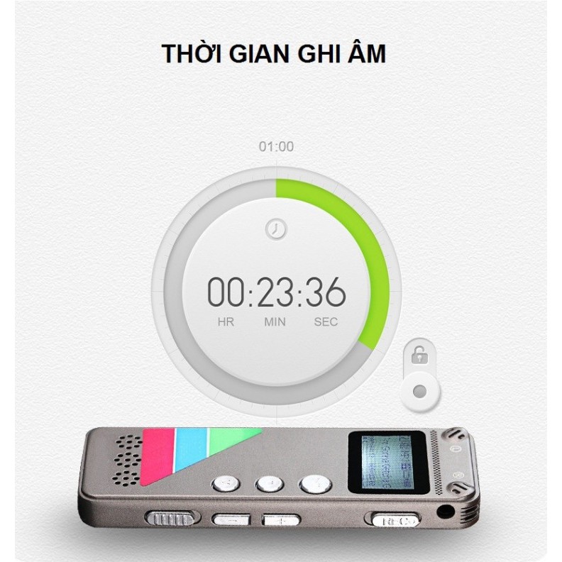 Máy ghi âm Digital Voice Recorder GH-A500 8G