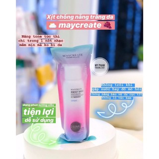 Xịt dưỡng ẩm trắng da Maycreate 150ml