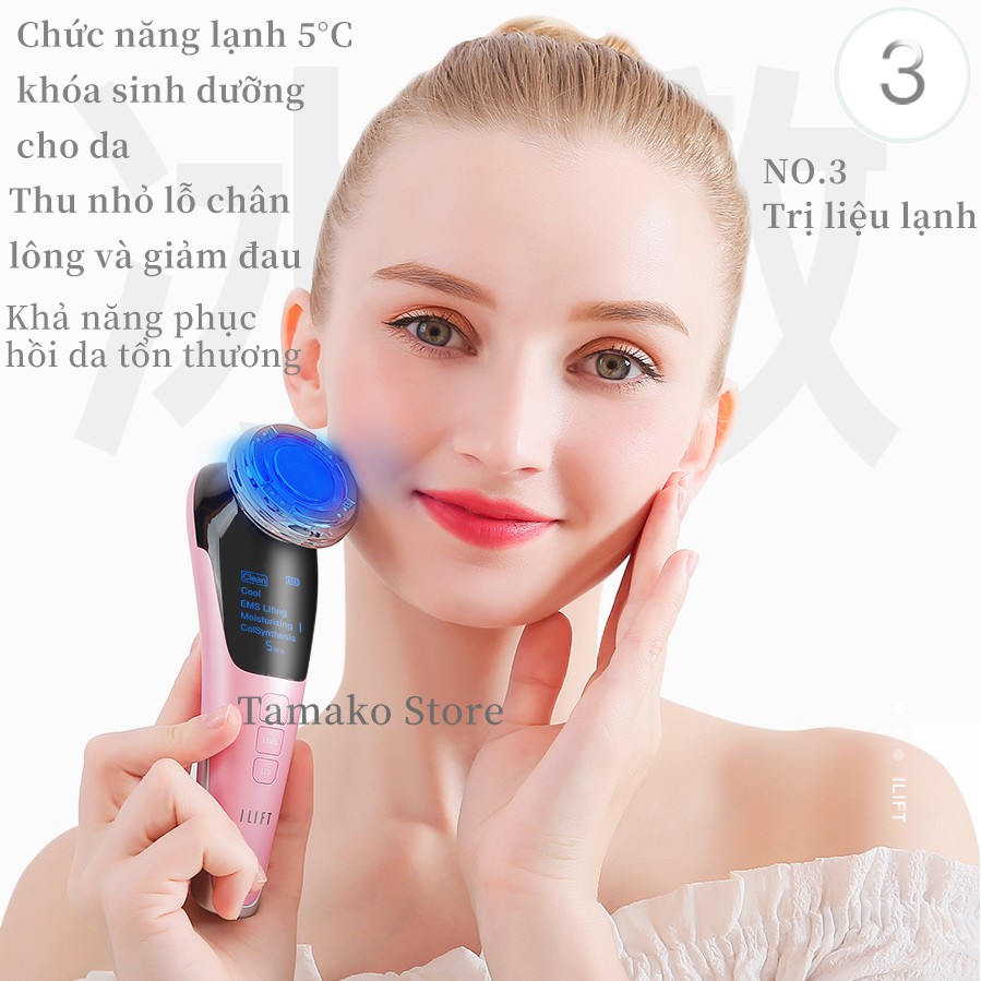 Máy điện di tinh chất ILIFT làm sạch sâu, đẩy serum giúp da hấp thụ sâu dưỡng chất, se khít lỗ chân lông (mẫu IL-1116)