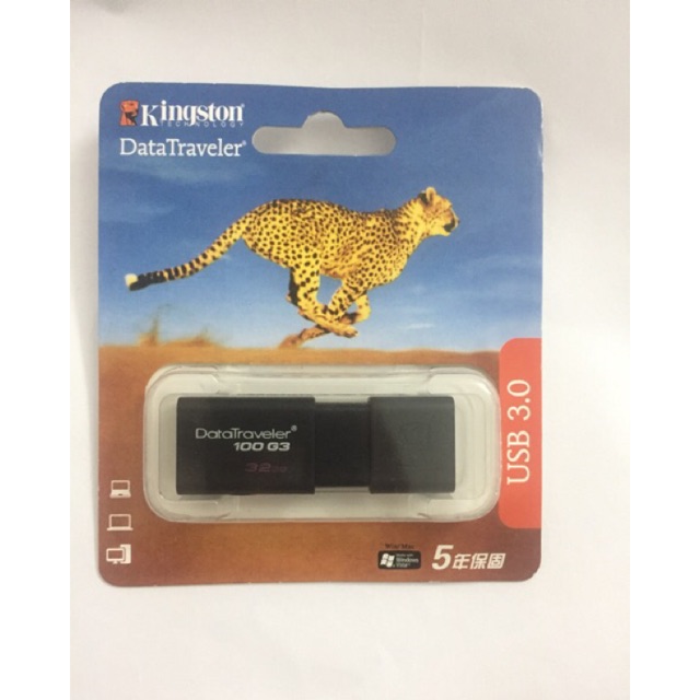 USB Kingston DataTraveler 100G3 32GB USB 3.0 (DT100G3/32GBFR)