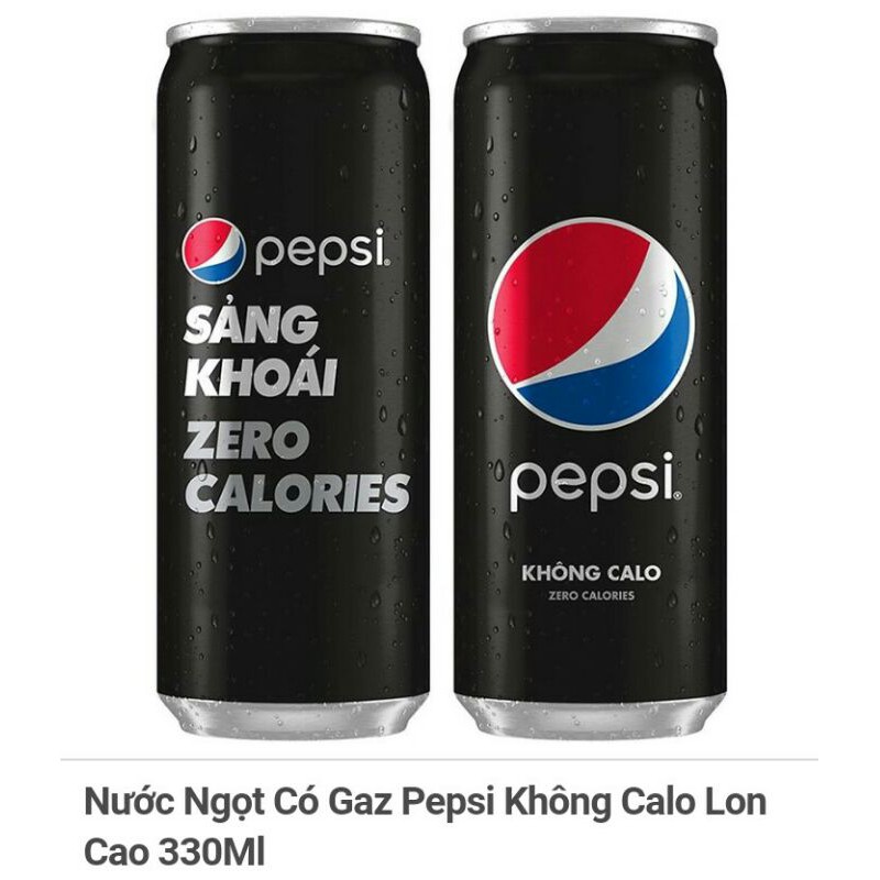 Blackpink Rose Nước Ngọt Có Gaz Pepsi Không Calo LonCao 330Ml