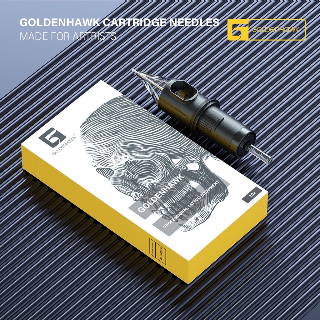 Set 20 Kim Xăm Tích Hợp Kim Hình Đại Bàng Màu Vàng Goldhawk Dùng Một Lần