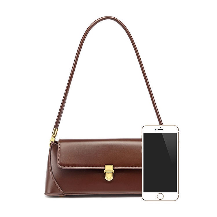 Túi xách hình bánh mì đeo vai kiểu dáng Pháp cổ điển