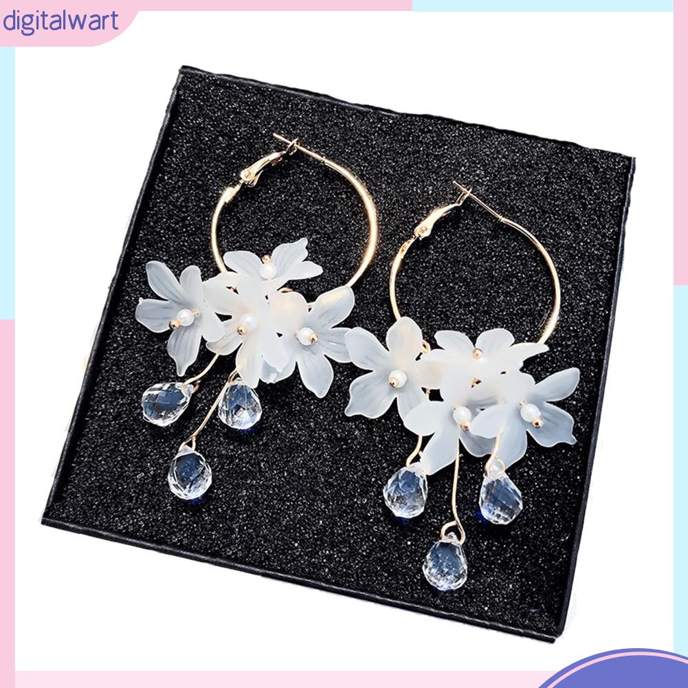 Hoa tai dáng dài thời trang phong cách thanh lịch cho nữ