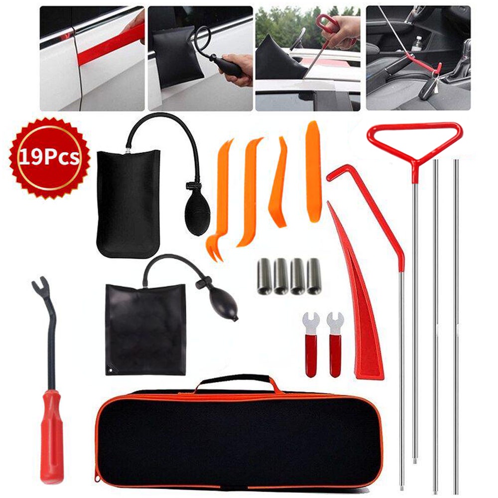 Bộ Dụng Cụ Sửa Chữa Khóa Cửa Xe Hơi Khẩn Cấp Hàng Mới Với Thanh Cán Dài