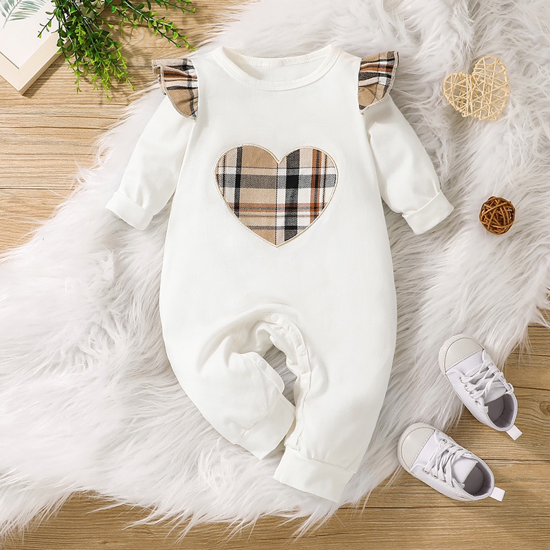 Body bé gái đồ sơ sinh từ 0 đến 24 tháng bodysuit liền thân dài tay quần áo cho bé trẻ em