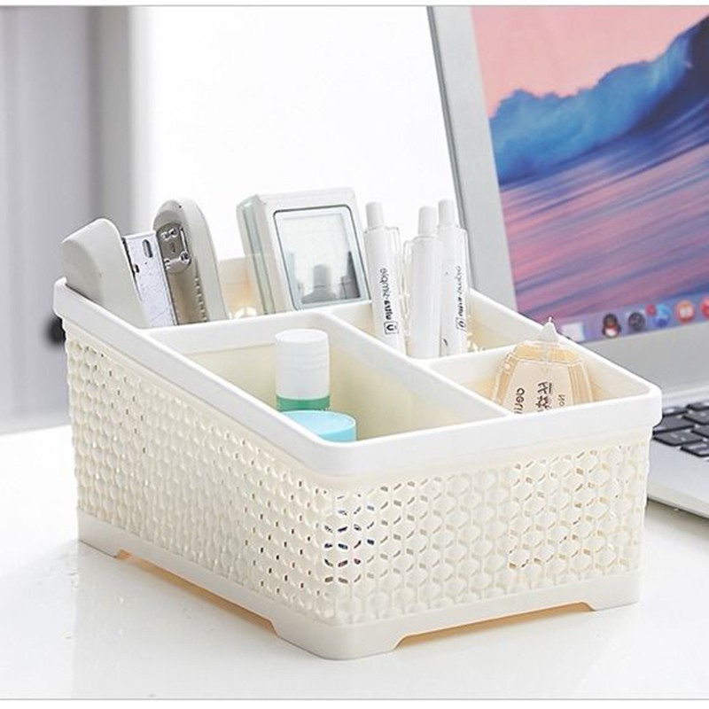 Hộp Đựng Mỹ Phẩm / Điều Khiển Từ Xa Nhiều Ngăn Đa Năng Để Bàn Nhà Bếp / Phòng Tắm
