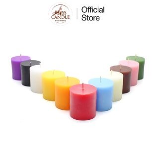  Nến trụ tròn không mùi D5H5 Miss Candle NQM6200 - tùy chọn nhiều màu sắc đường kính 5 cm cao 5cm dùng trang 
