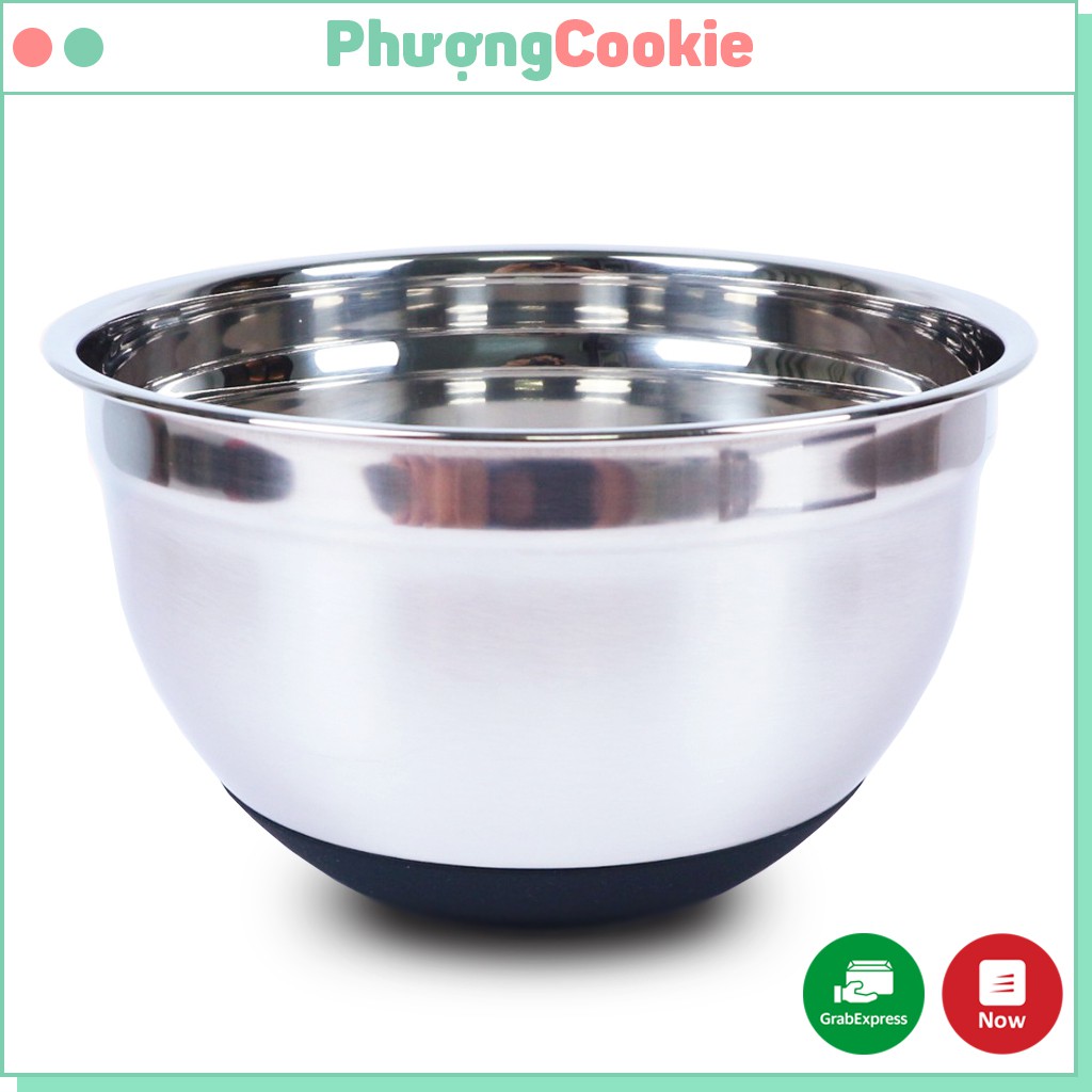 Âu trộn bột / Tô trộn bột có đế silicon chống trượt ( MS 475, 476, 477 ) - Phượng Cookie