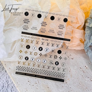 Sticker dán móng, sticker nail, miếng dán móng tay 3D nail sticker (chữ cái, chữ ký)