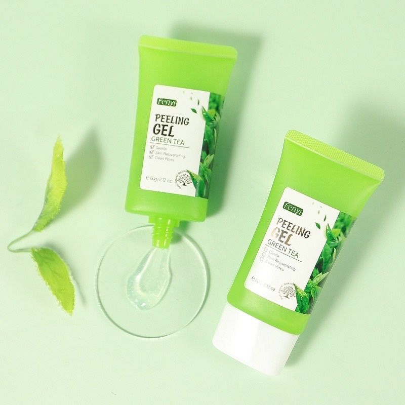 Tuýp Tẩy Da Chết Trà Xanh GEL FENYI PEELING GREEN TEA Trắng Da Tri Mụn Hút Dầu Nhờn Gel Tẩy Tế Bào Da Chết FENYI LAIKOU