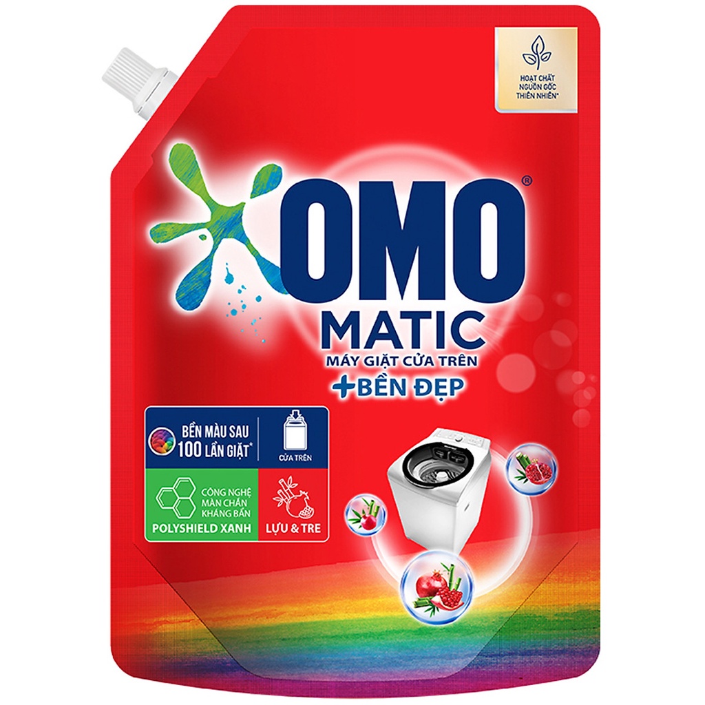 Nước giặt Omo bền đẹp cửa trên Lựu và Tre 2kg