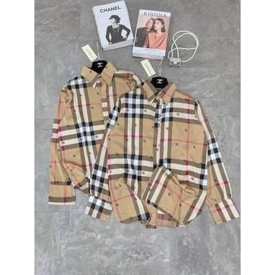 áo sơ mi kẻ phối in chữ BB dài tay cá tính ( kiểu áo mỏng xem kỹ trước khi mua )