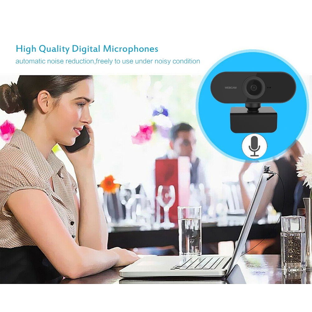 Webcam tự động lấy nét 1080P tích hợp micro chất lượng cao cho PC Laptop yumcute | BigBuy360 - bigbuy360.vn