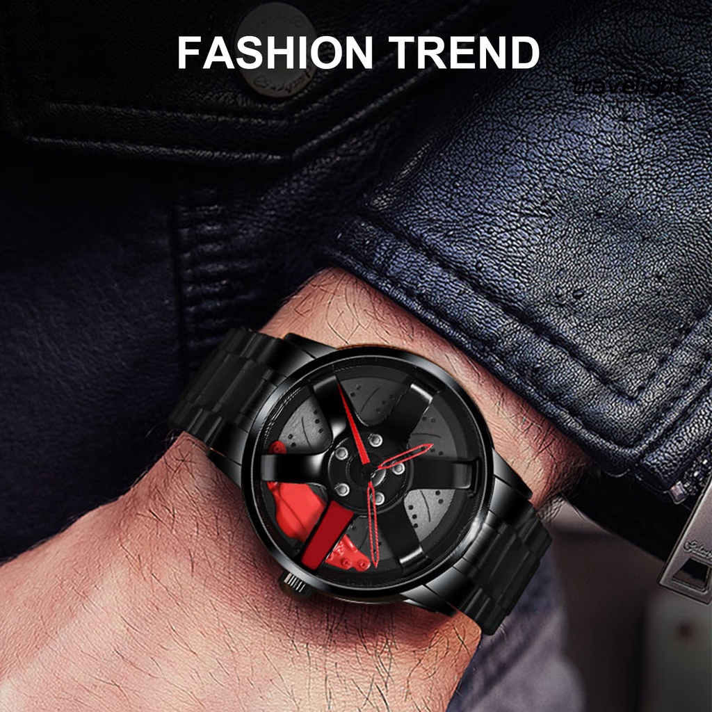 Đồng hồ quartz chống thấm nước thiết kế hình bánh xe
 | BigBuy360 - bigbuy360.vn