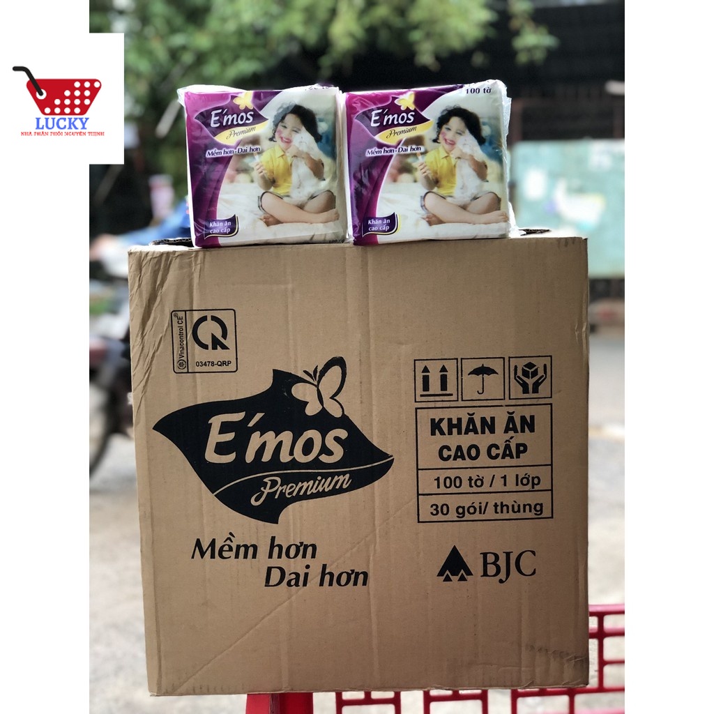 01 THÙNG Giấy Emos 30 gói- CHÍNH HÃNG