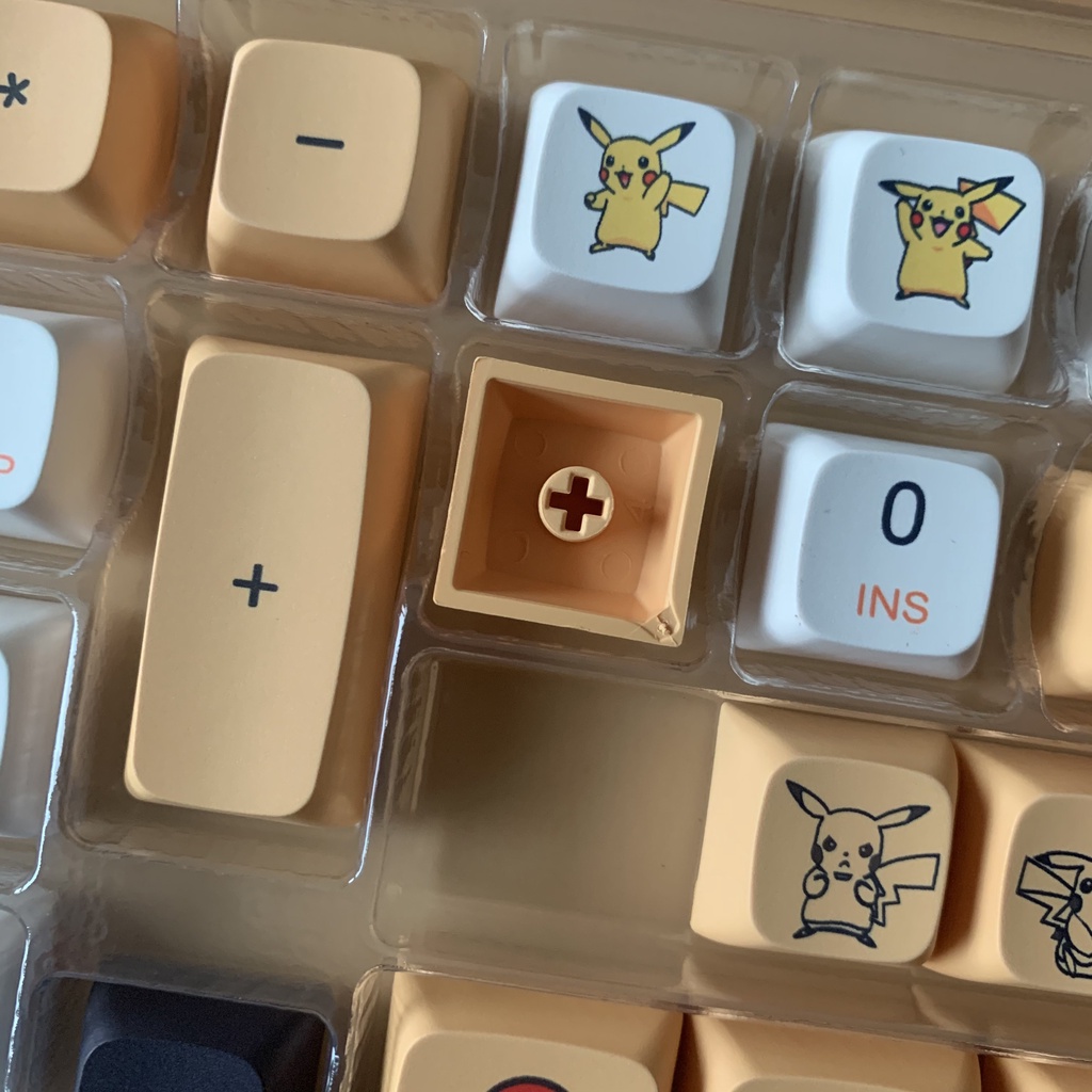Bàn phím cơ keycap Pikachu QX1 Profile 139 phím PBT Dyesub - cho bàn phím cơ Filco, Leopold, IKBC, Edra