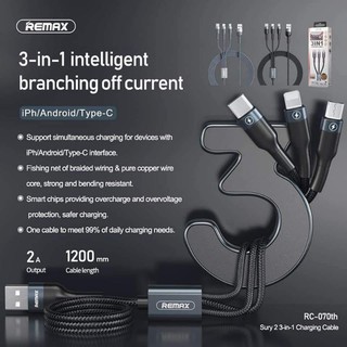 Dây sạc Remax 3 trong 1