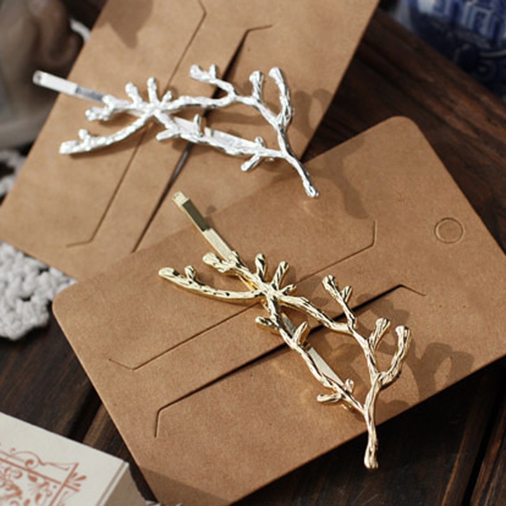 Kẹp Tóc Kim Loại Hình Gạc Hươu Vintage Cho Nữ