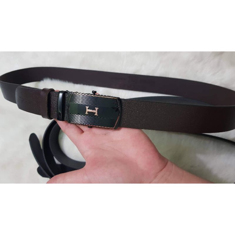 Thắt lưng nam da thật đầu con lăn