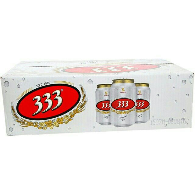 Bia 333 thùng 24 lon 330ml