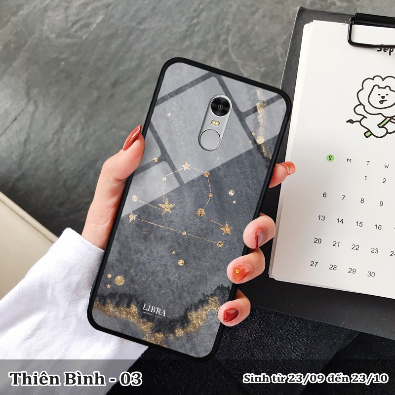 Ốp lưng kính 3D Xiaomi Redmi Note 4/ 4X -cung hoàng đạo