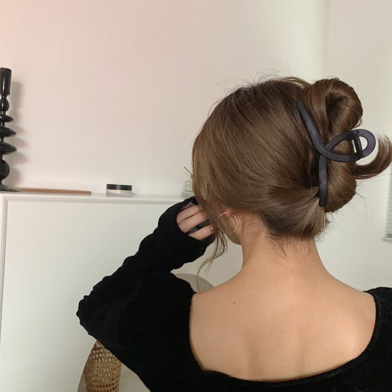 Kẹp tóc cỡ lớn bằng nhựa acrylic phong cách thời trang 2021