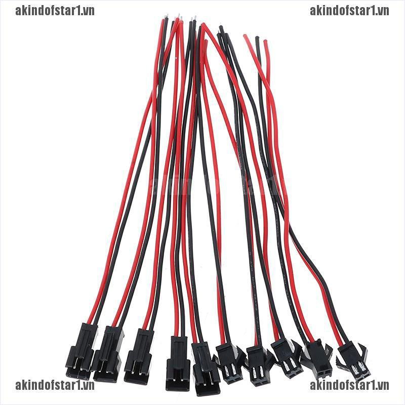 Bộ 10 Đầu Nối Dây Jst Sm 2pin Chất Lượng Cao